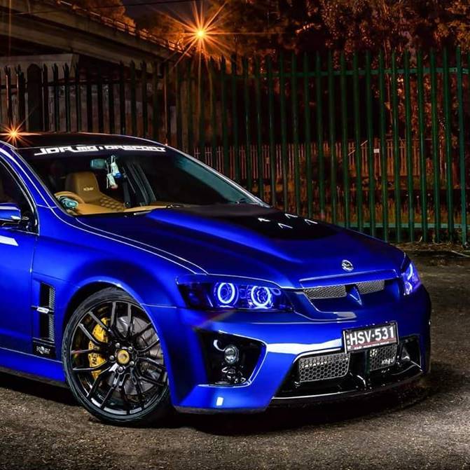 Blue Holden VE HSV E1 E2 E3 Spectrum Angel Eye Headlights