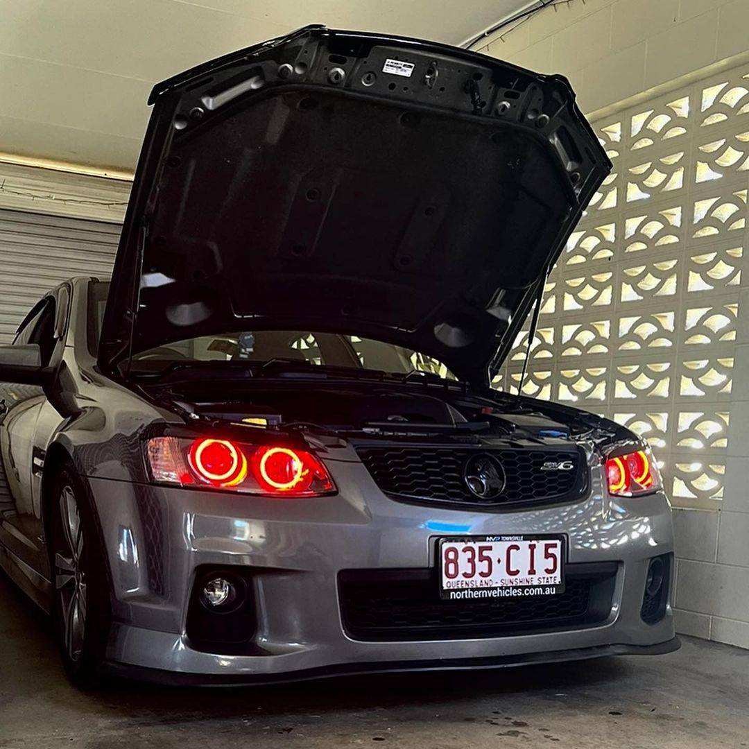 Holden VE Series 2 Red LED Headlights