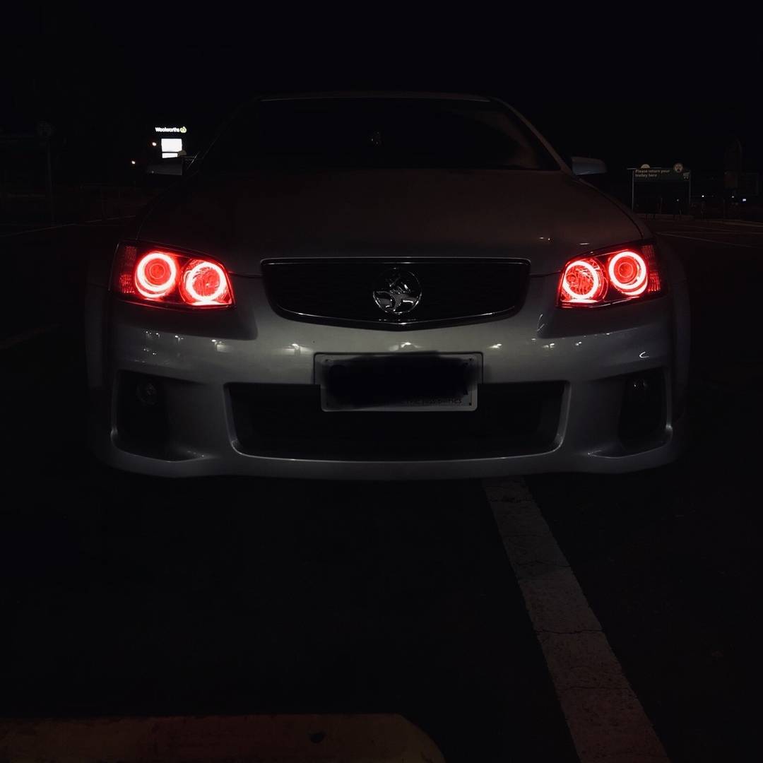 Holden VE Series 2 Red Halo Headlights