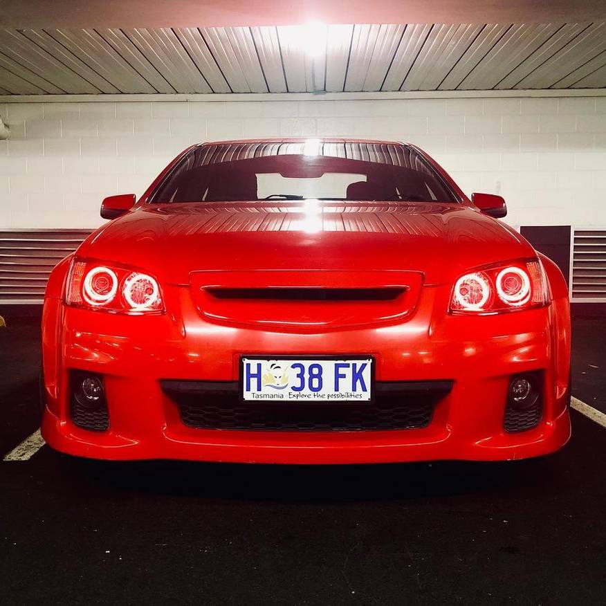 Holden VE Series 2 Red Halo Headlights