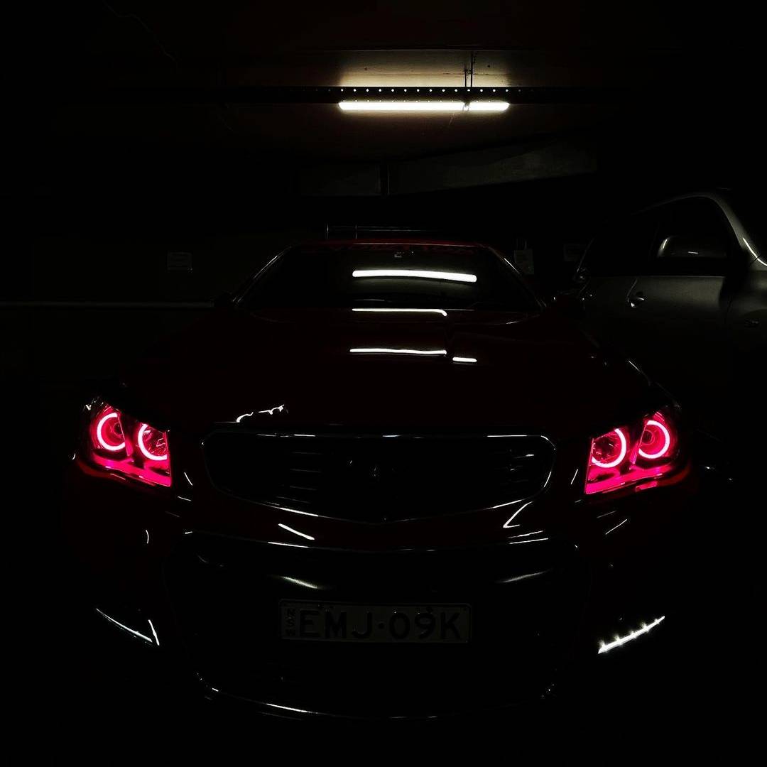 Holden VF Headlights Night