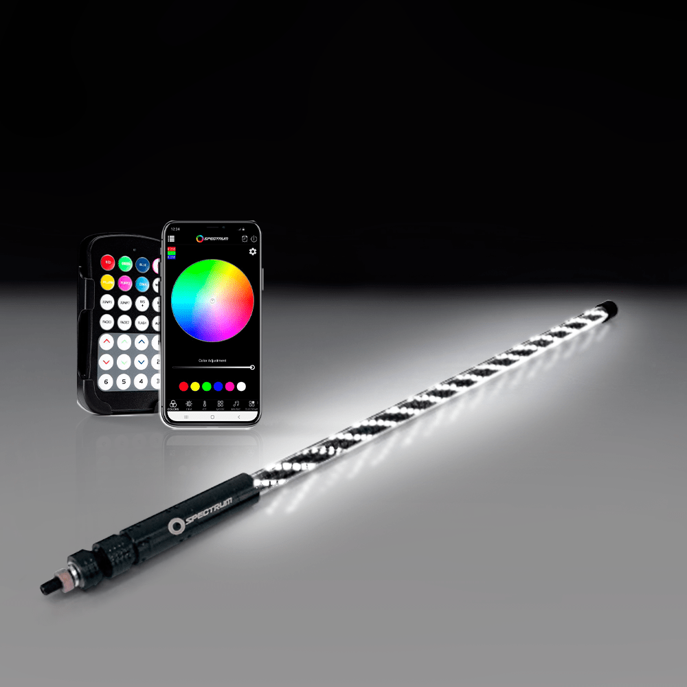 Spectrum LED Whips Spiral