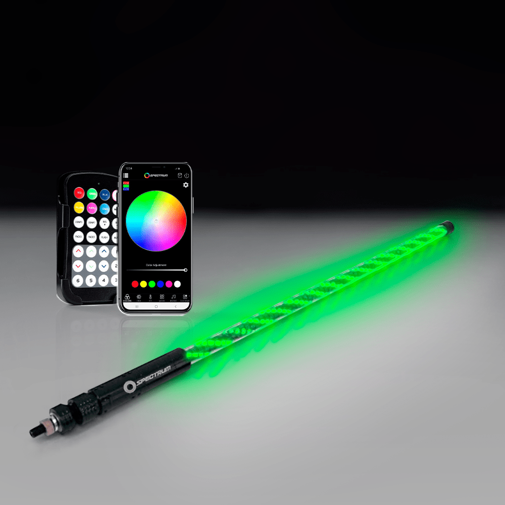 Spectrum LED Whips Spiral