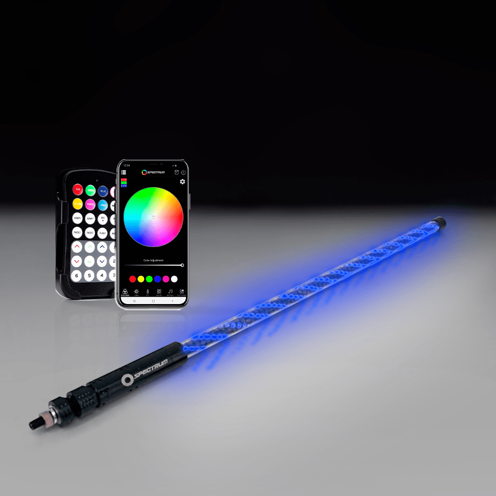 Spectrum LED Whips Spiral