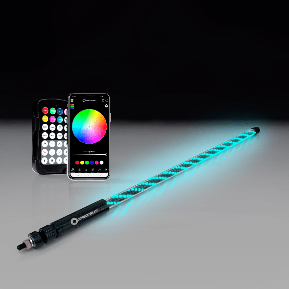 Spectrum LED Whips Spiral