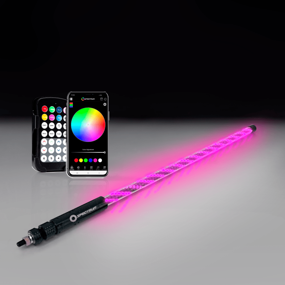 Spectrum LED Whips Spiral