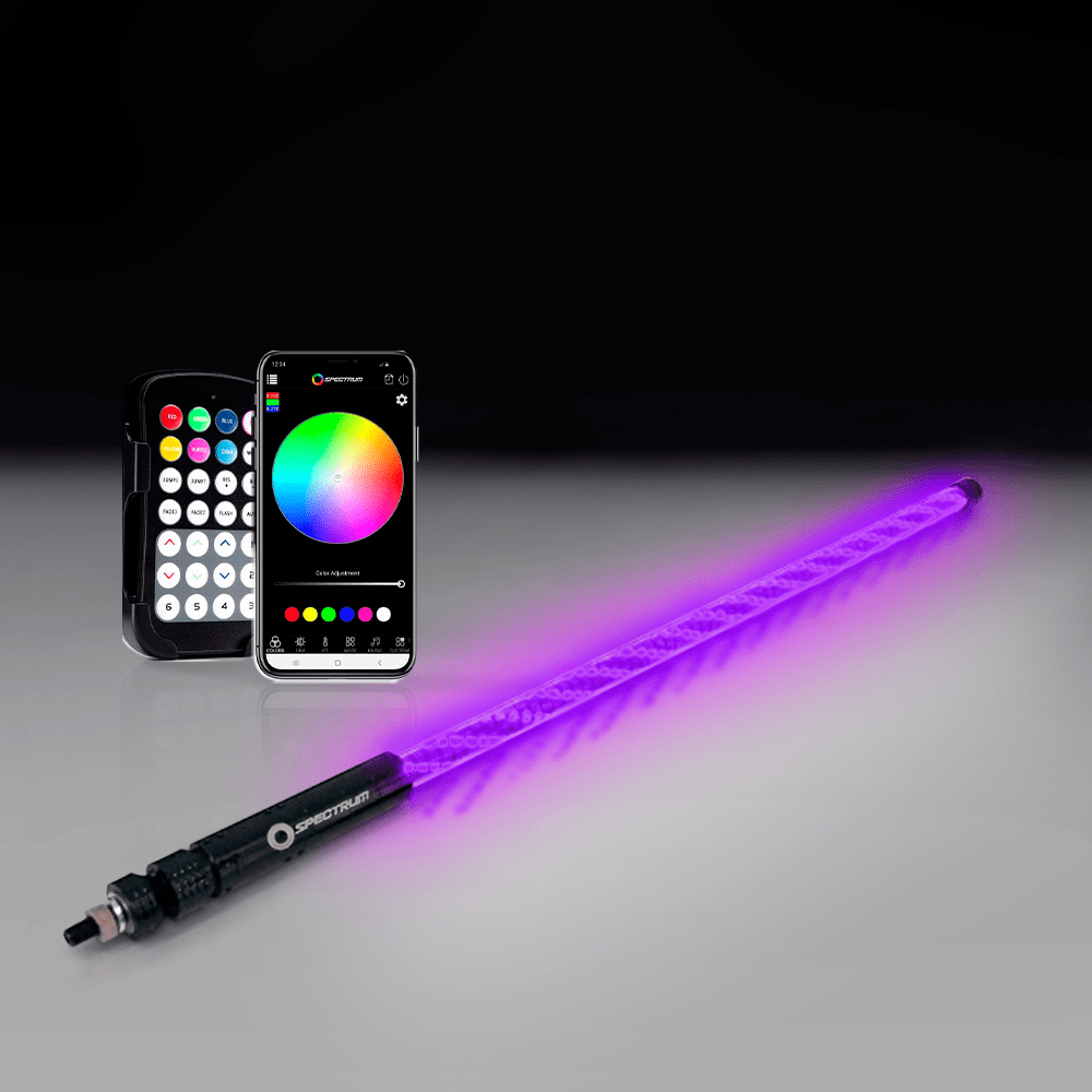 Spectrum LED Whips Spiral