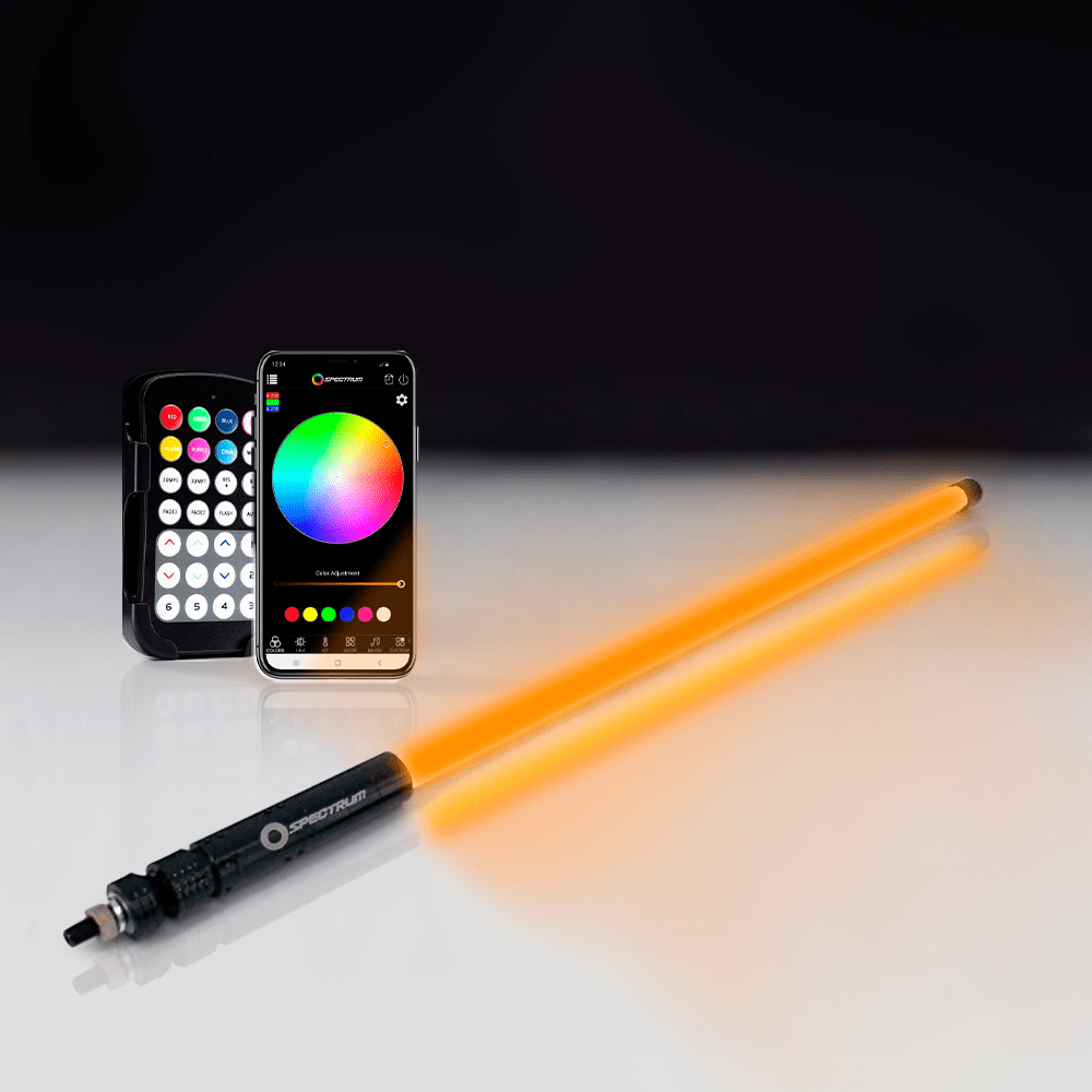 Spectrum LED Whips Straight