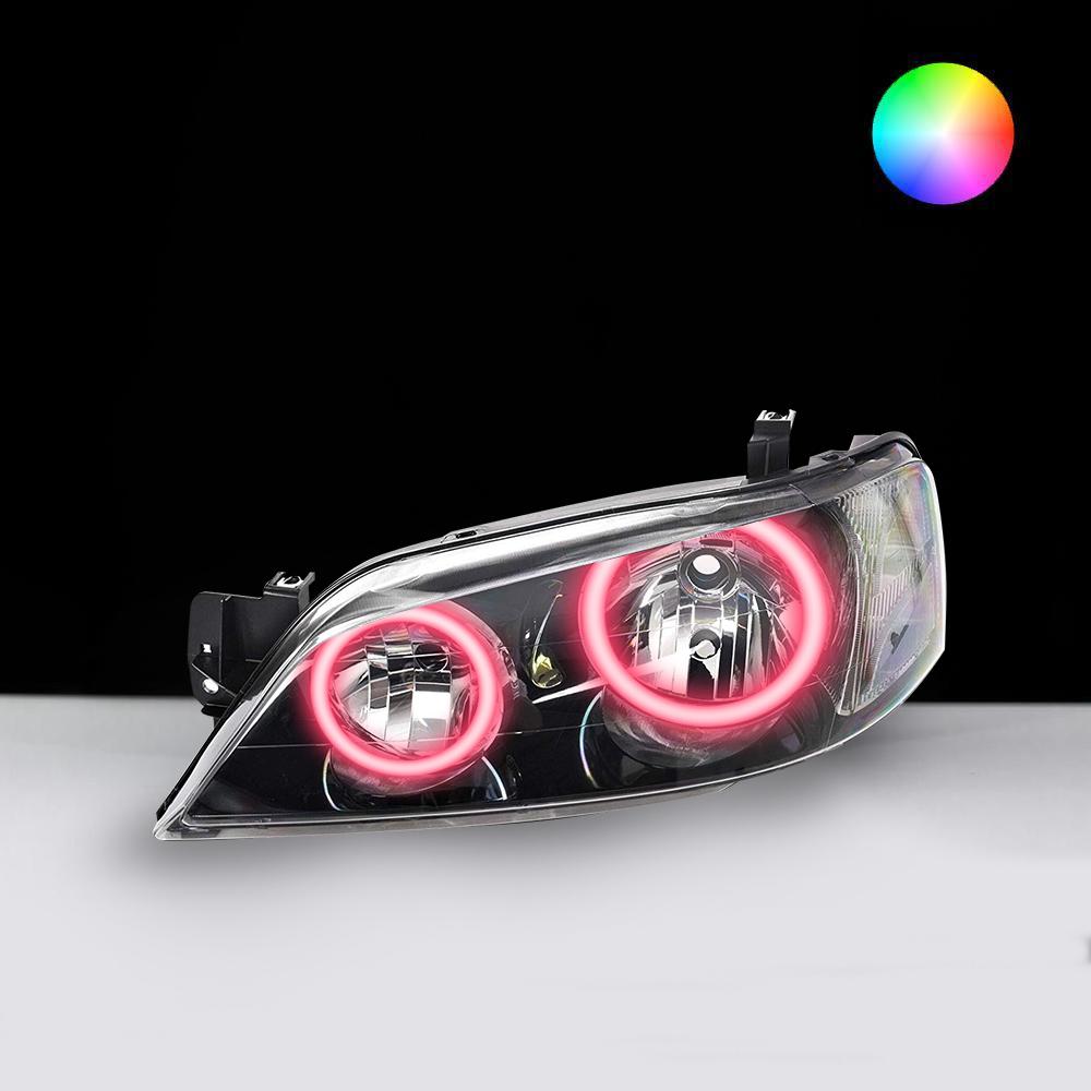 Ford BA BF XT Headlights LED angel eye lights by Spectrum Angel Eyes