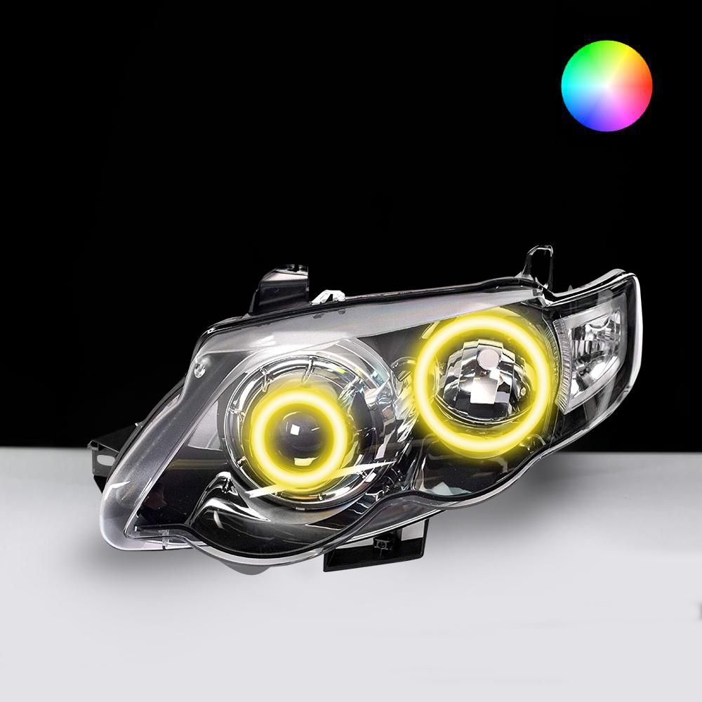 Ford FG XR6 XR8 MK2 Headlights LED angel eye lights by Spectrum Angel Eyes