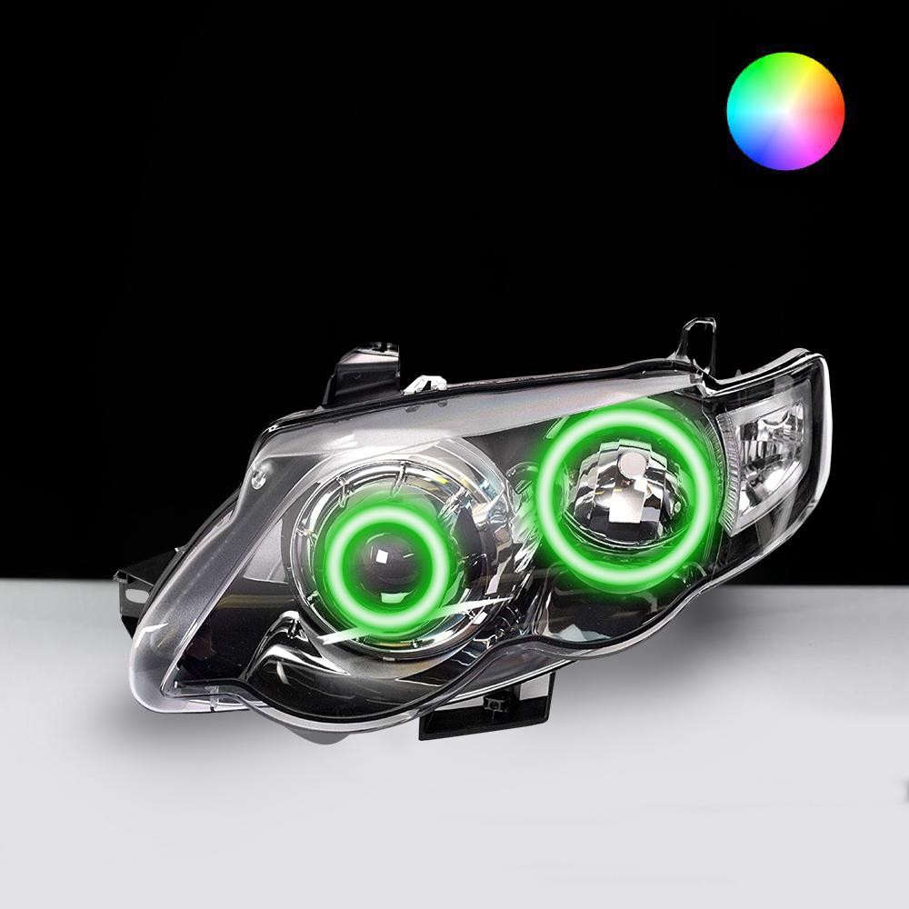 Ford FG XR6 XR8 MK2 Headlights LED angel eye lights by Spectrum Angel Eyes