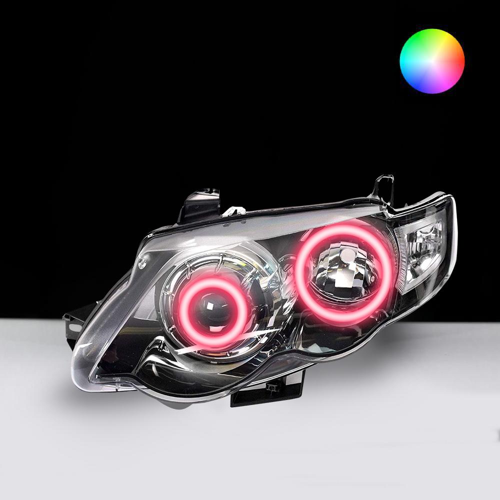 Ford FG XR6 XR8 MK2 Headlights LED angel eye lights by Spectrum Angel Eyes