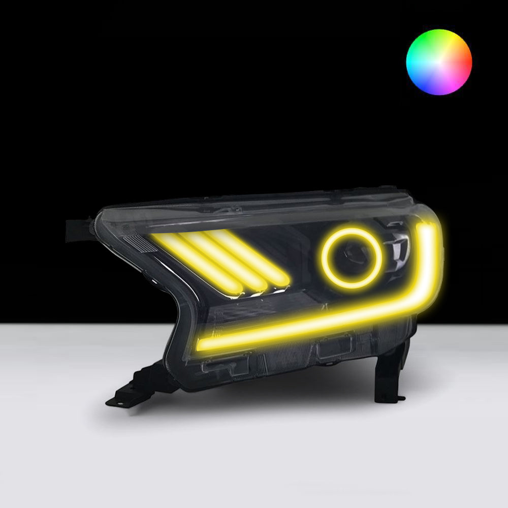 Ford Ranger 2015 - 2022 Headlights LED angel eye lights by Spectrum Angel Eyes