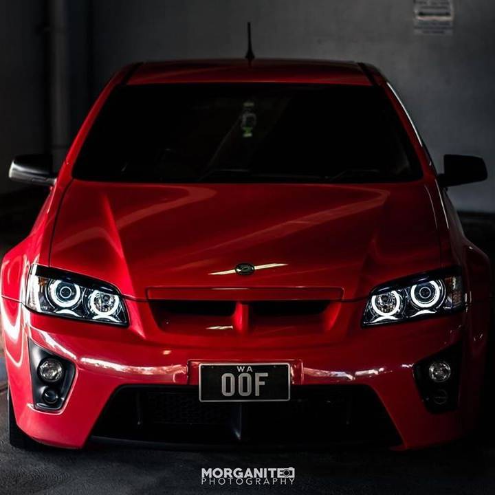 Holden VE HSV E1 E2 E3 Headlights with white LED angel eye halo lights by Spectrum