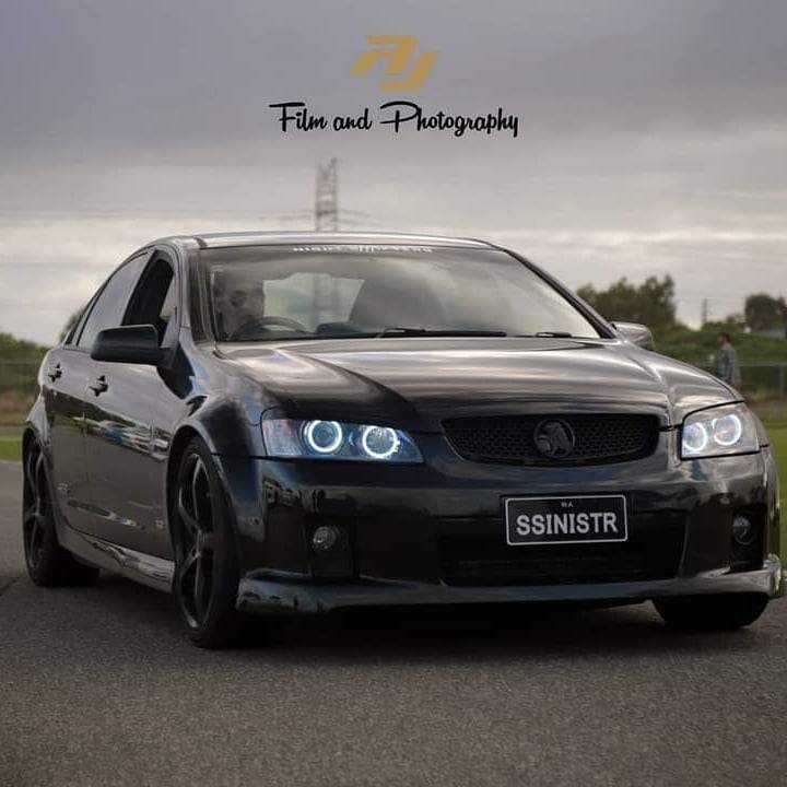 Holden VE Series 1 Headlights with black LED angel eye halo lights by Spectrum