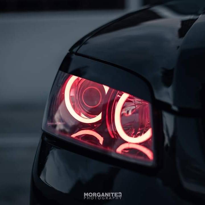 Holden VE Series 1 Headlights with red LED angel eye halo lights by Spectrum