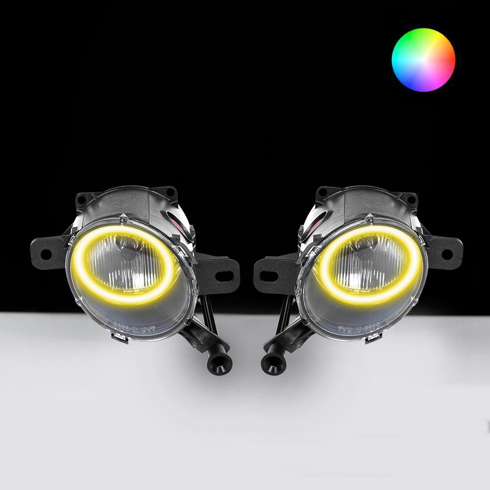 Holden VF Fog Lights with yellow LED angel eye halo lights by Spectrum