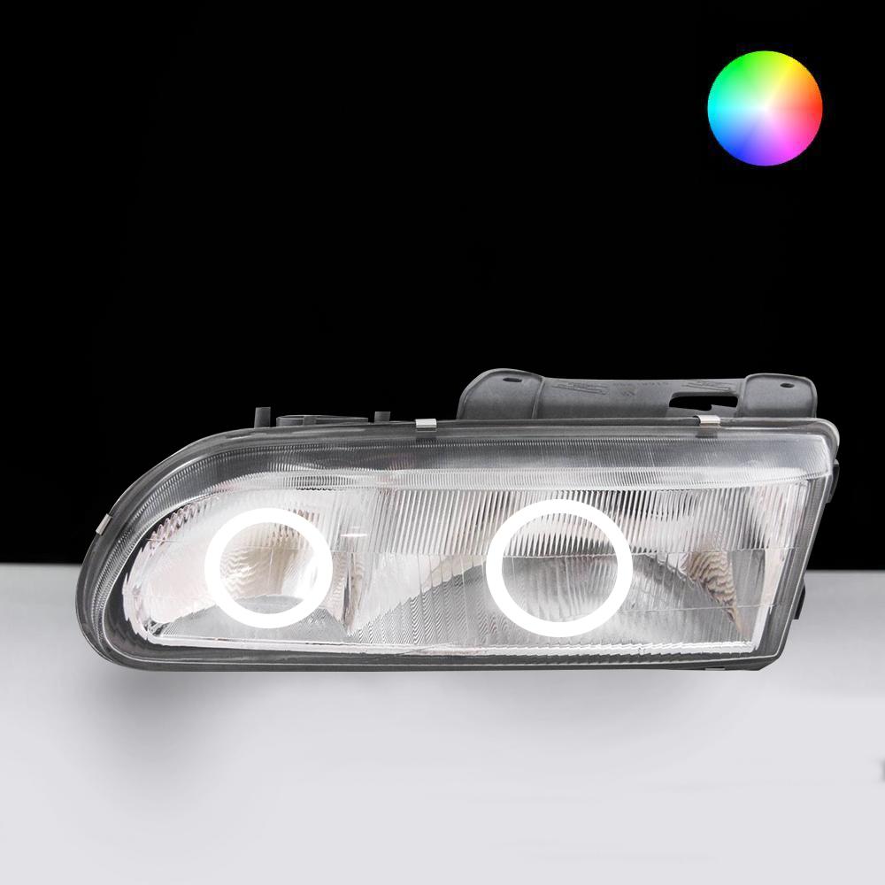 Holden VS Headlights with white LED angel eye halo lights by Spectrum