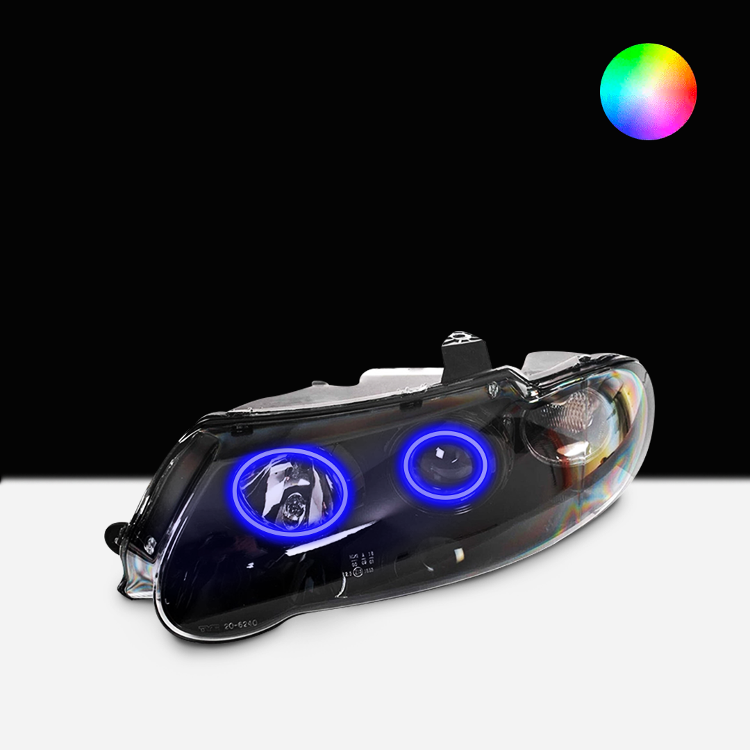 Holden VX/VU Altezza Headlights with blue LED angel eye halo lights by Spectrum