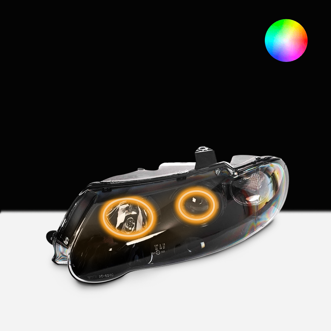 Holden VX/VU Altezza Headlights with orange LED angel eye halo lights by Spectrum