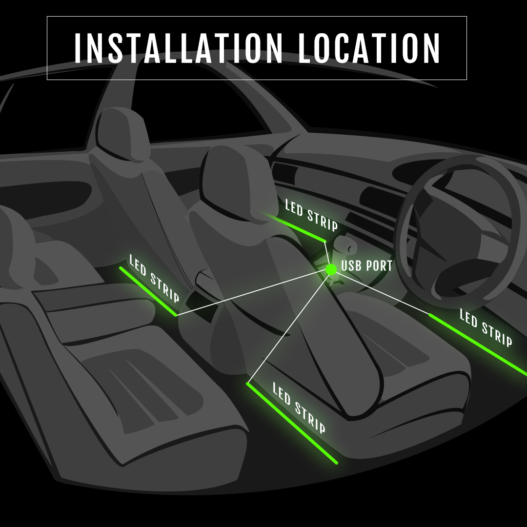 Spectrum Footwell Kit LED angel eye lights by Spectrum Angel Eyes