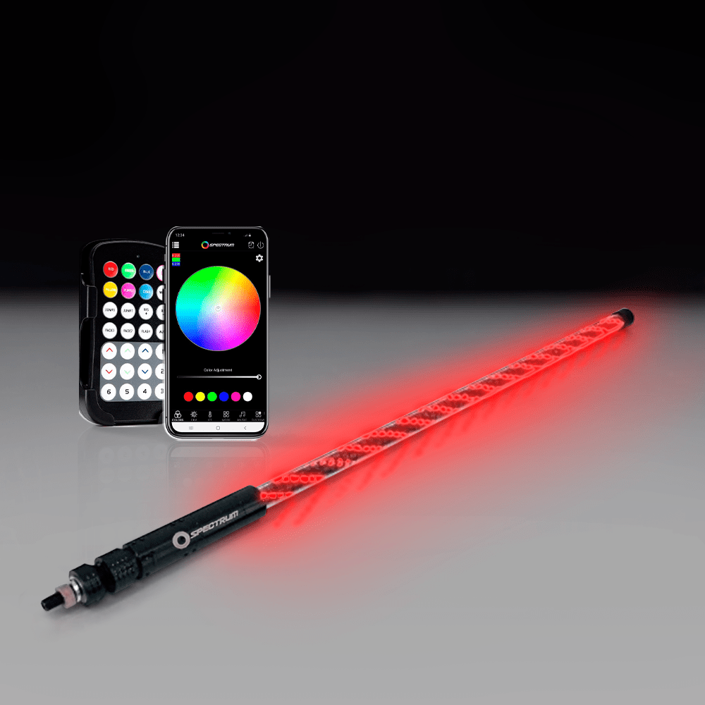 Spectrum LED Whips Spiral