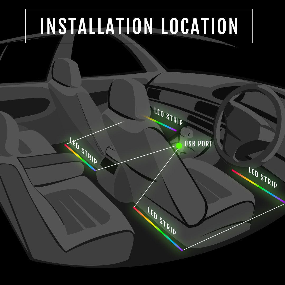 Spectrum Pro LED Footwell Kit
