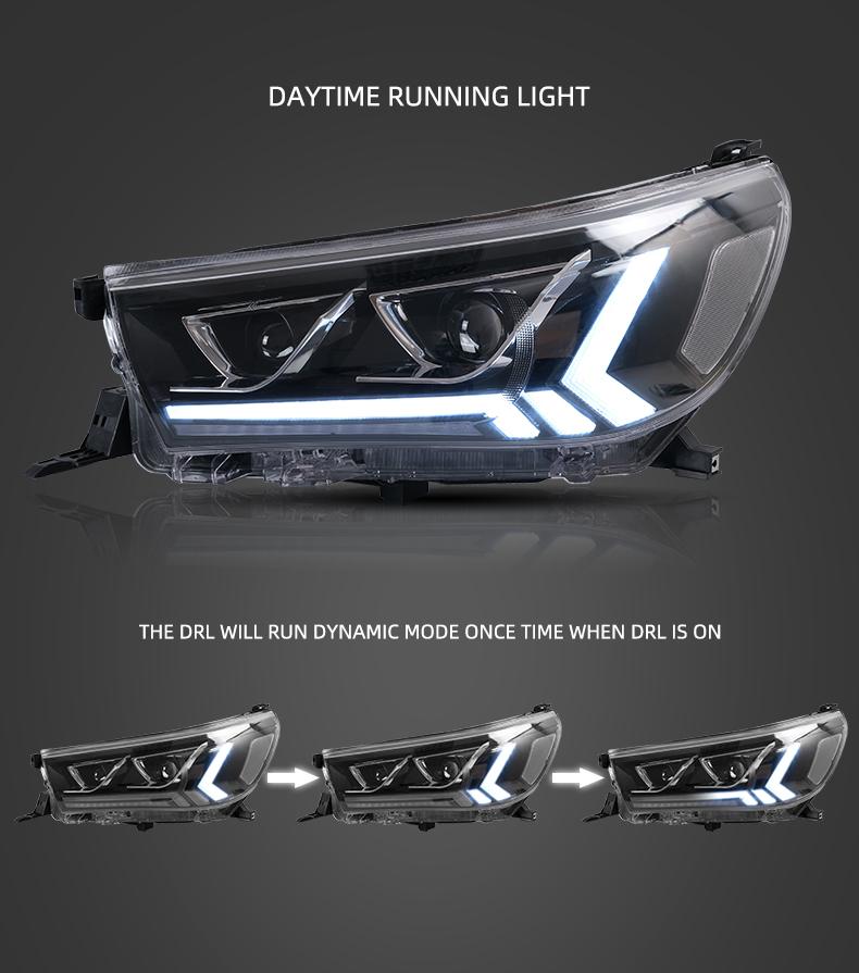 Toyota Hilux N80 2015-2019 Headlights LED angel eye lights by Spectrum Angel Eyes