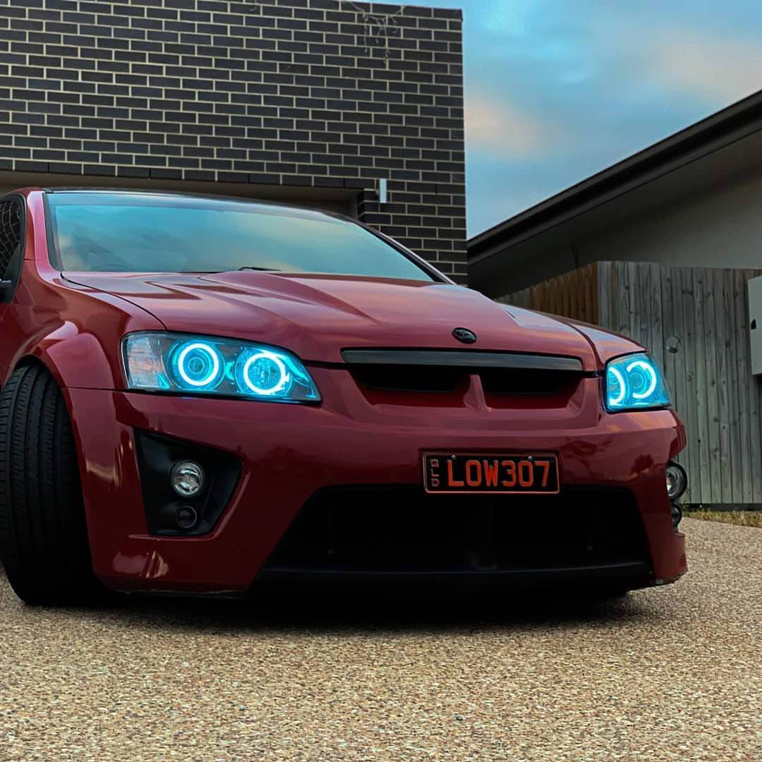 Cyan Holden VE HSV E1 E2 E3 Spectrum Angel Eye Headlights