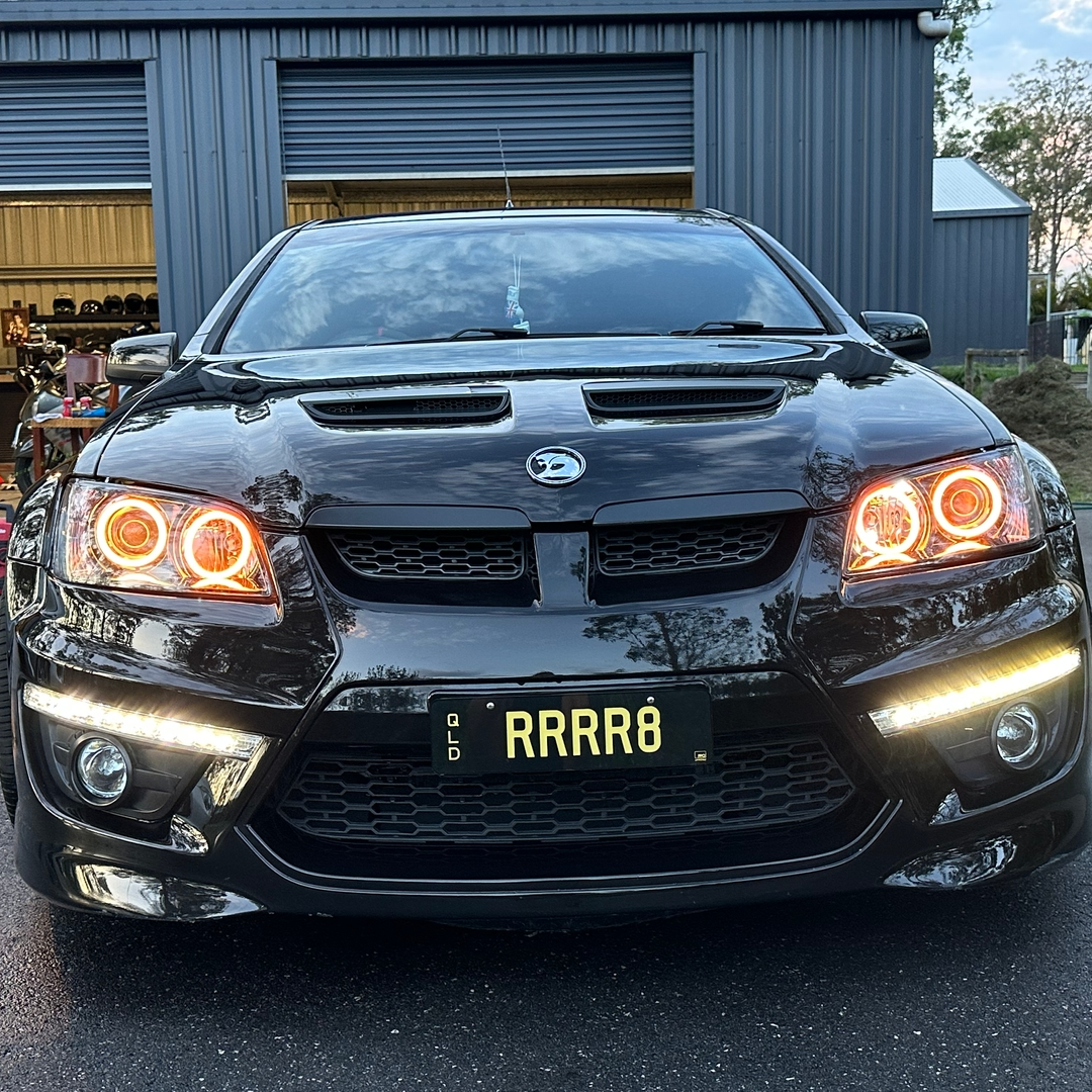 Orange Holden VE HSV E1 E2 E3 Spectrum Angel Eye Headlights