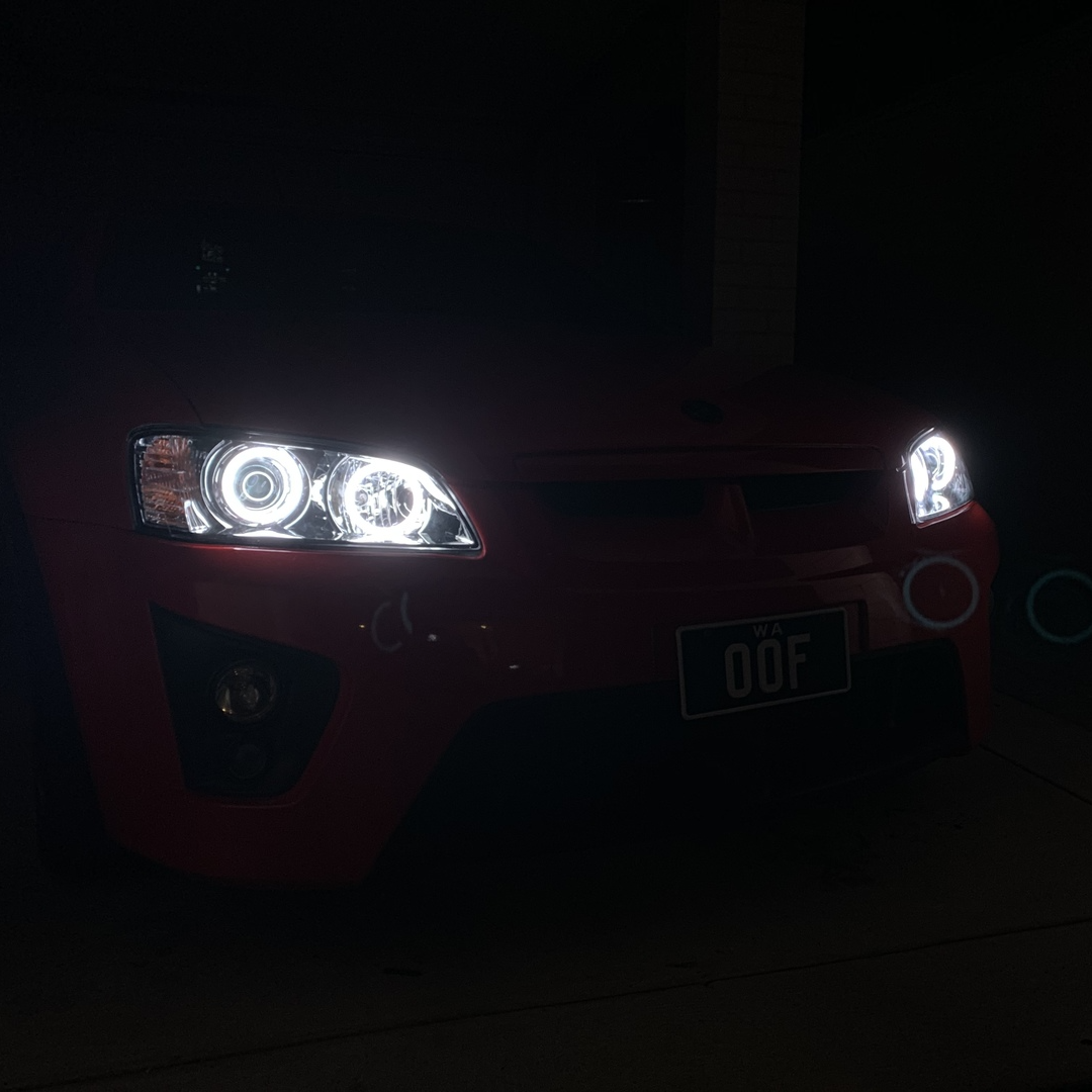 6500k Holden VE HSV E1 E2 E3 Spectrum Angel Eye Headlights