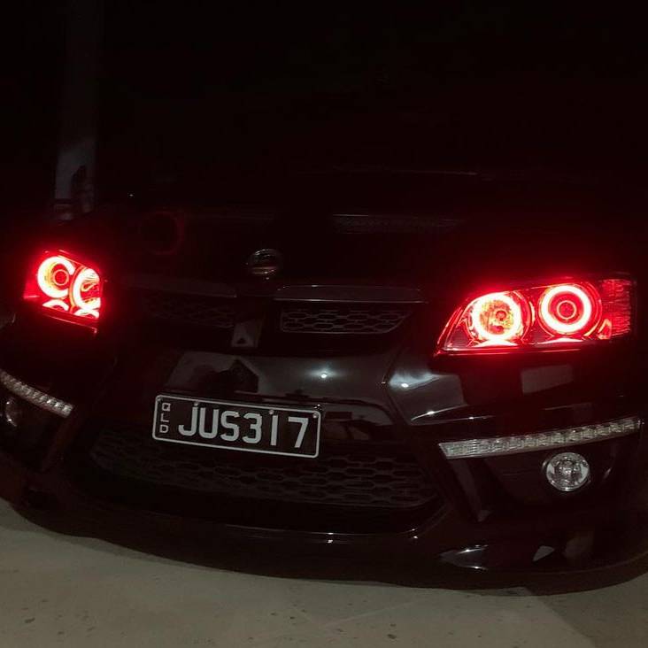 Holden VE HSV E1 E2 E3 Spectrum Angel Eye Headlights Black