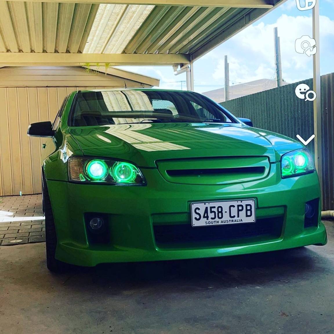 Holden VE Series 1 Headlights Green