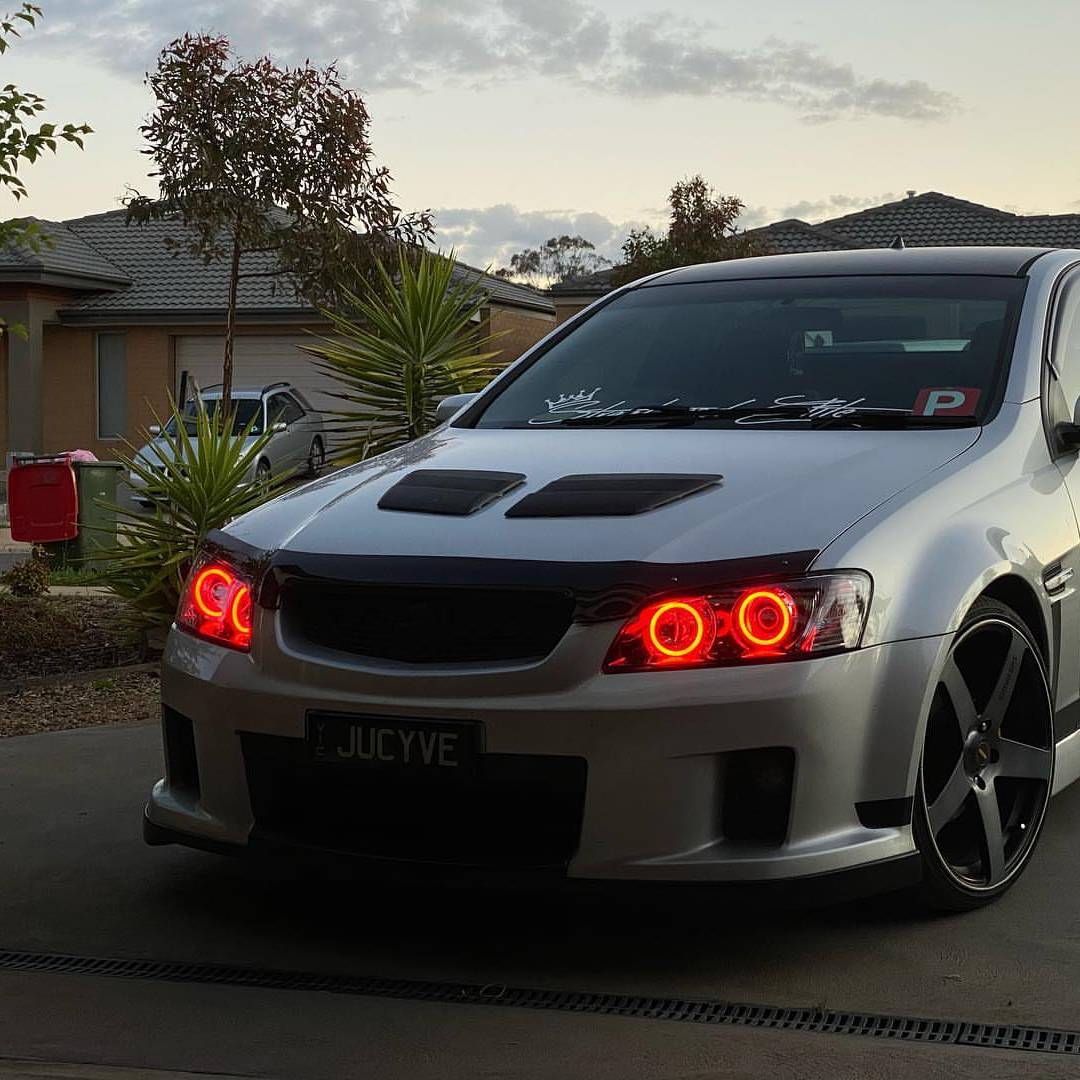 Holden VE Series 1 Headlights Red Silver