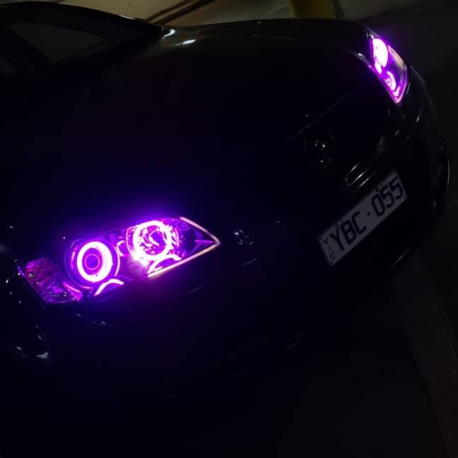 Holden VE Series 1 Headlights Purple