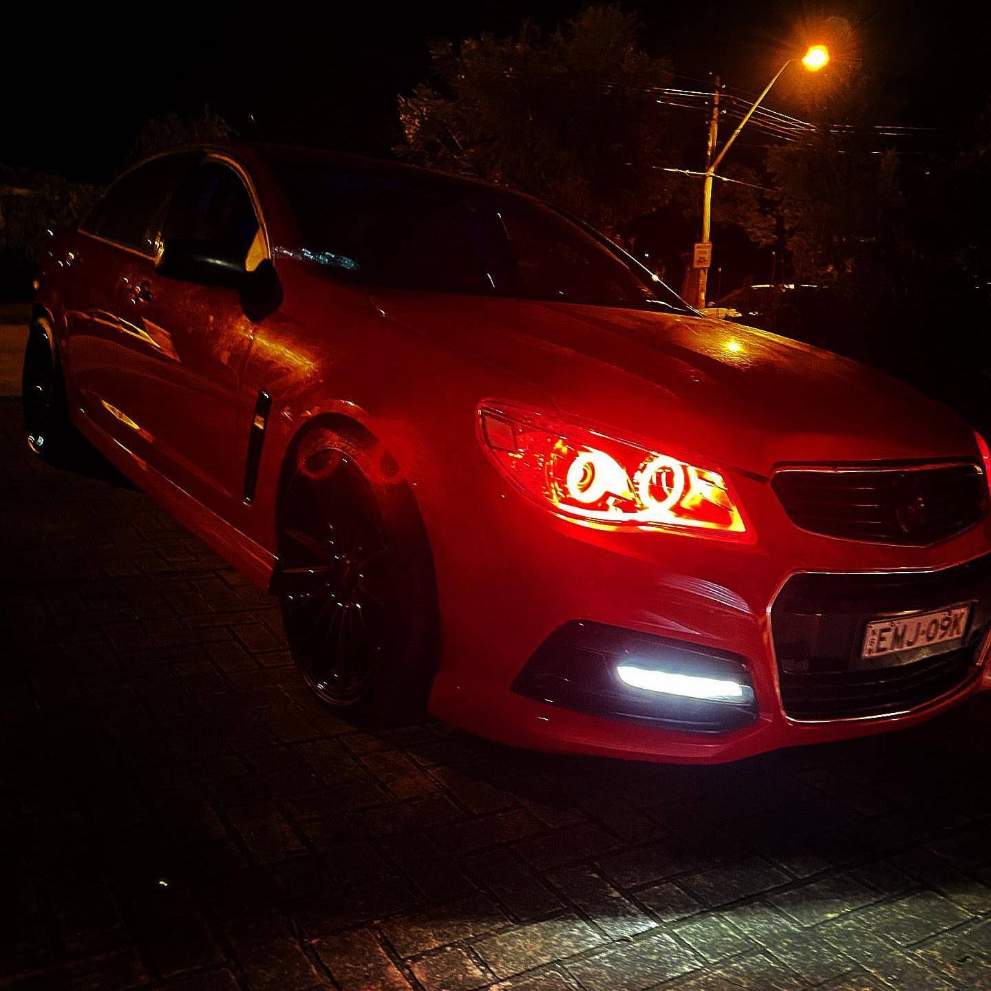 Holden VF Headlights Red Eyes