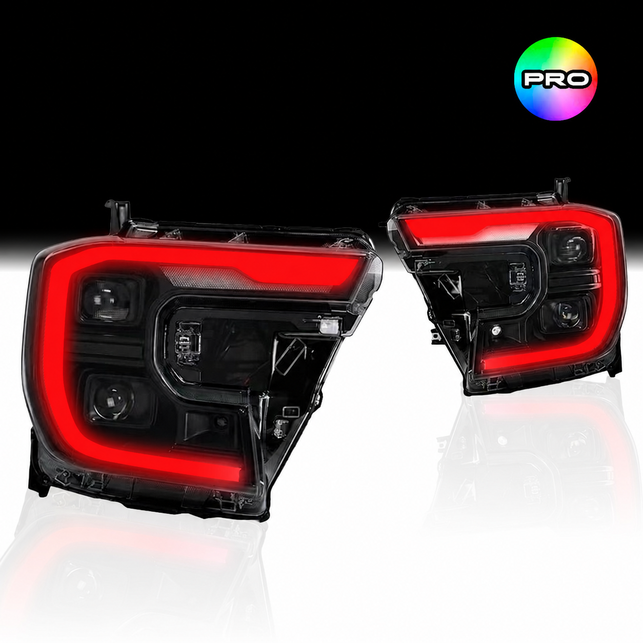 Spectrum Angel Eyes Raptor LED Headlights Ford Ranger XL XLS 2022+ Sequential Indicator Detail View