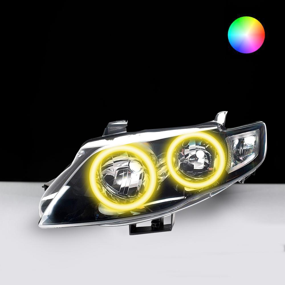 Ford FG Mk1 G6 XT FPV Headlights LED angel eye lights by Spectrum Angel Eyes