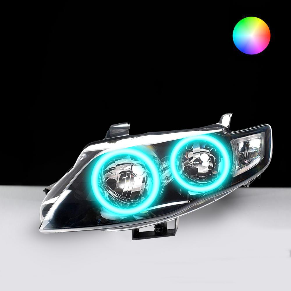 Ford FG Mk1 G6 XT FPV Headlights LED angel eye lights by Spectrum Angel Eyes