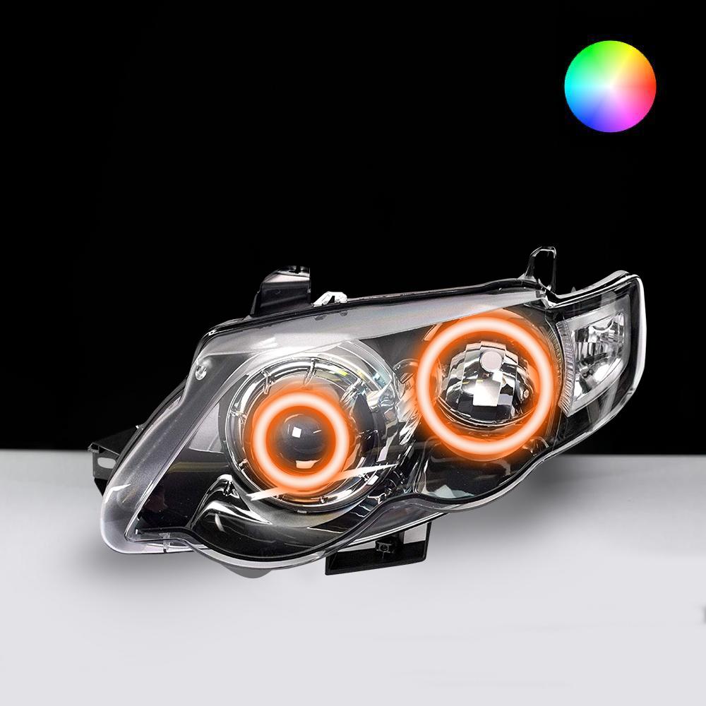 Ford FG XR6 XR8 MK2 Headlights LED angel eye lights by Spectrum Angel Eyes