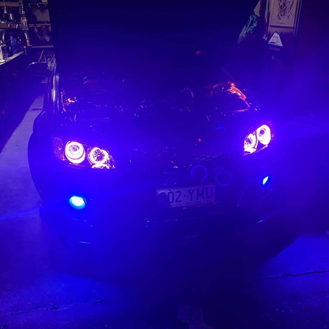 Holden VE Series 2 Fog Lights LED angel eye lights by Spectrum Angel Eyes