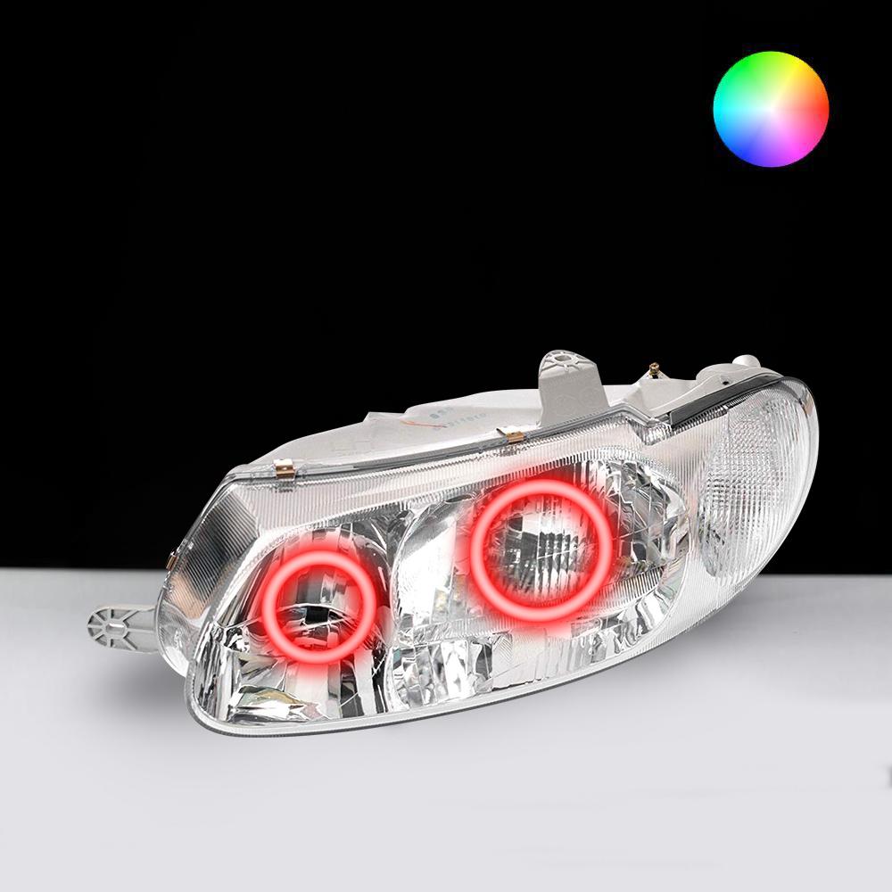 Custom LED halo headlights for Holden VT Commodore by Spectrum Angel Eyes