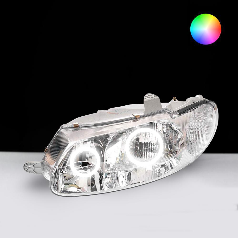 Holden VT Headlights with white LED angel eye halo lights by Spectrum