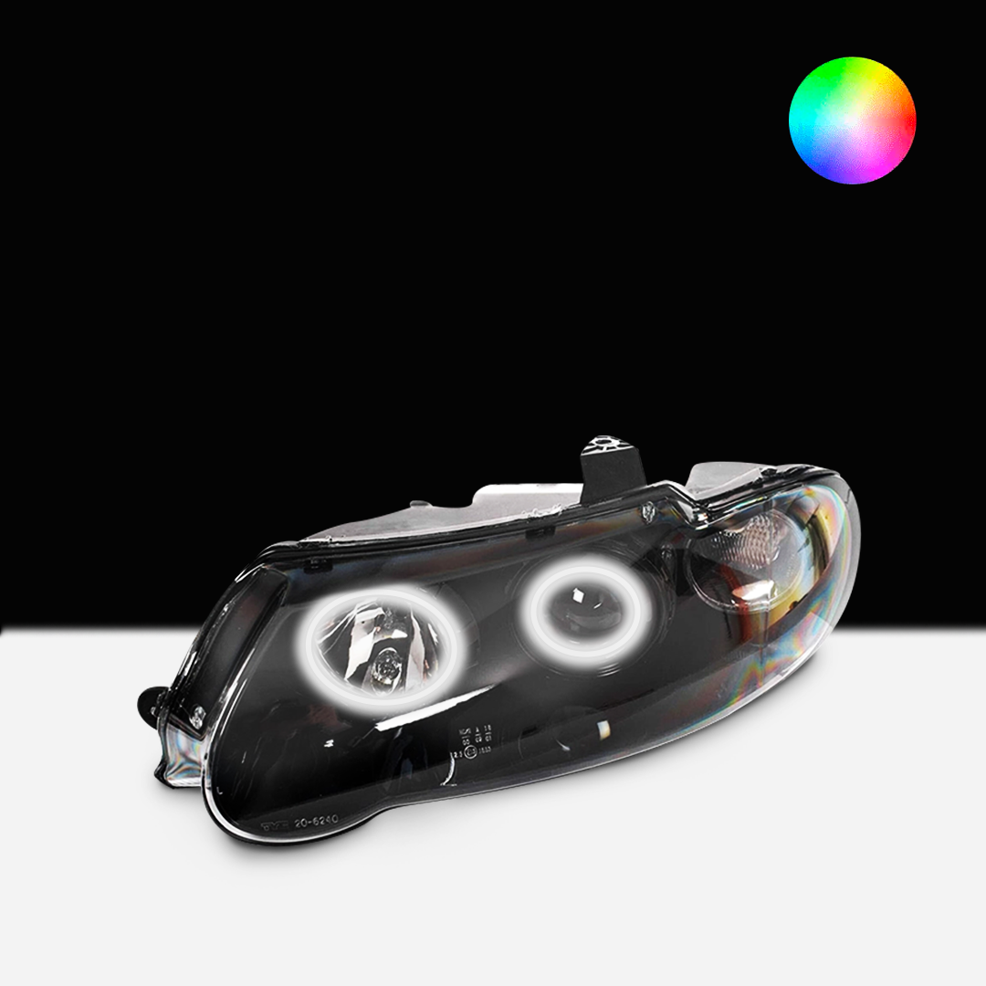 Holden VX/VU Altezza Headlights with white LED angel eye halo lights by Spectrum