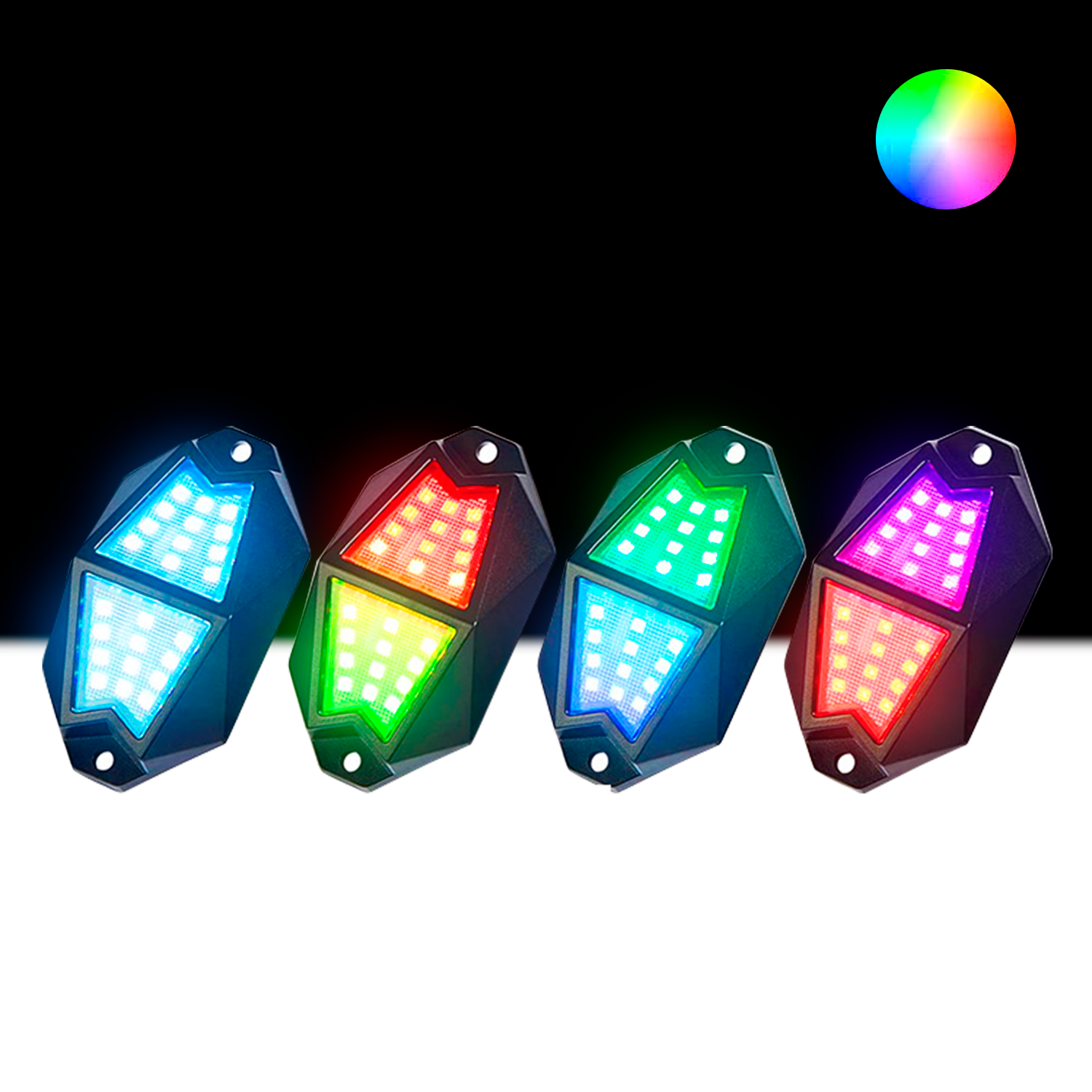 Spectrum Pro Rock Lights - 4 Pod Kit