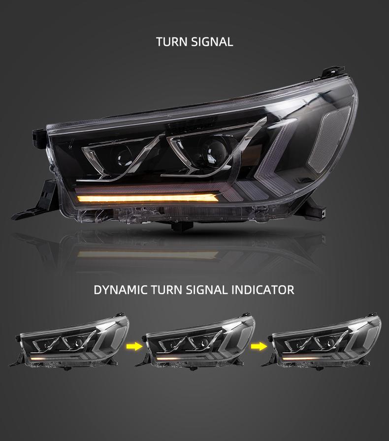 Toyota Hilux N80 2015-2019 Headlights LED angel eye lights by Spectrum Angel Eyes
